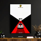 Porsche 911 GT3 Minimalist Car Art Print